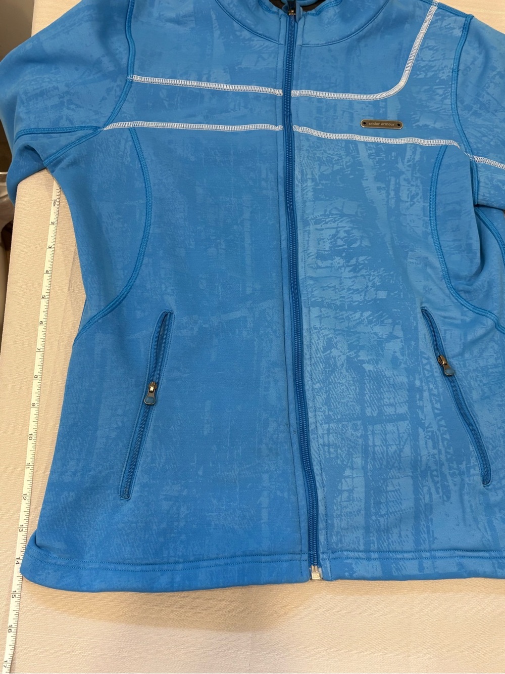 VTG Blue Woman’s Under Armour Zip-Front Jacket #1170 - Picture 9 of 16